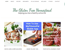 Tablet Screenshot of glutenfreehomestead.com